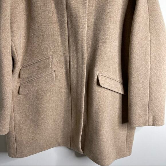 J Crew cocoon coat in Italian stadium cloth wool‎ sandstone size 22 - Picture 6 of 10